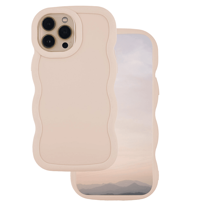 Bubble silikonski ovitek za iPhone 16 Plus - bež 2