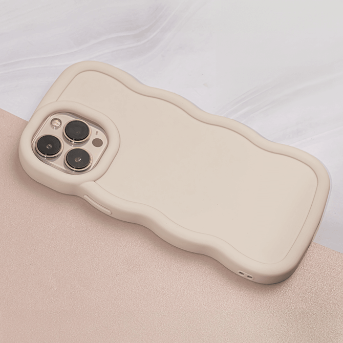 Bubble silikonski ovitek za iPhone 16 Pro - bež 3