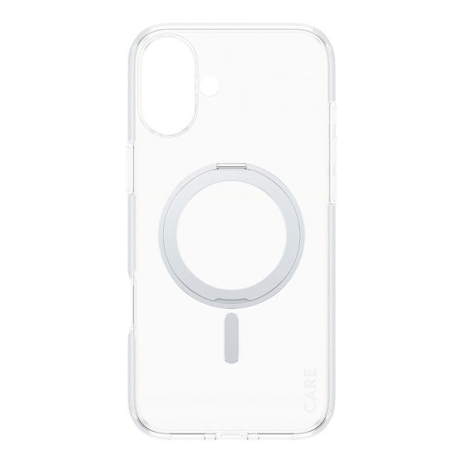 Ovitek CARE by PanzerGlass s stojalom MagSafe za iPhone 16 Plus, prozoren 4