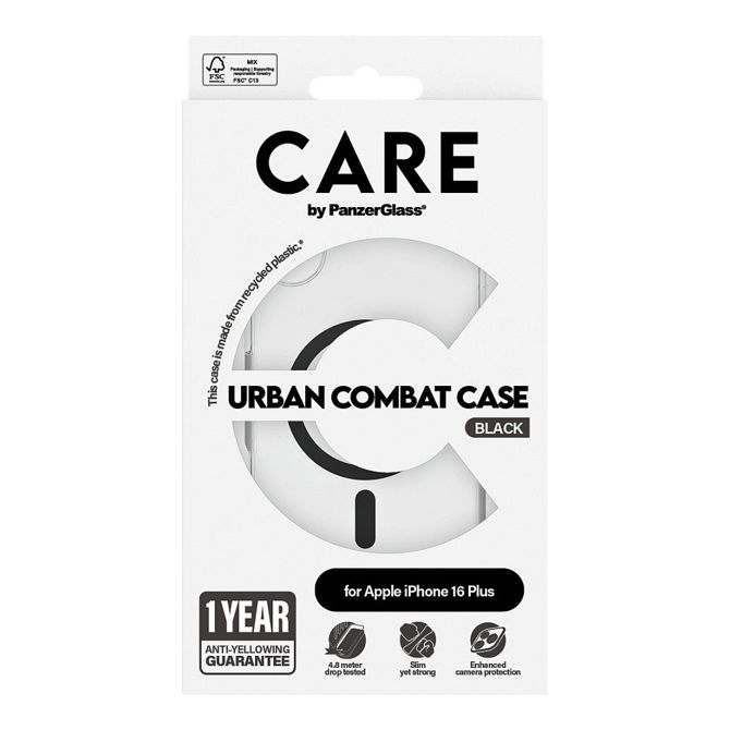 Ovitek CARE by PanzerGlass Flagship MagSafe za iPhone 16 Plus, prozoren 9821284732 3