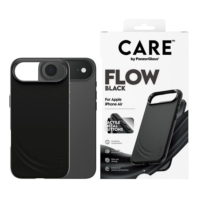 Ovitek CARE Feature FLOW črne barve z MagSafe za iPhone Air 2