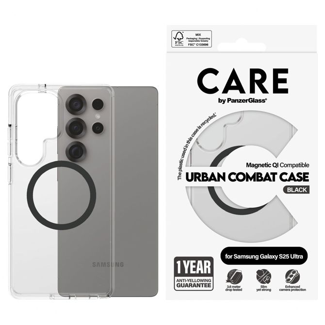 Ovitek CARE by PanzerGlass Flagship za Samsung Galaxy S25 Ultra, prozoren 9821284780 2