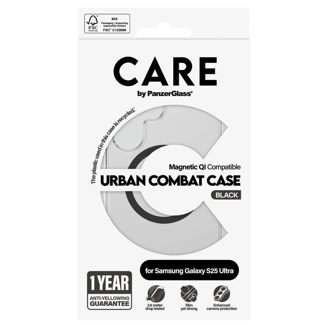Ovitek CARE by PanzerGlass Flagship za Samsung Galaxy S25 Ultra, prozoren 9821284780 3