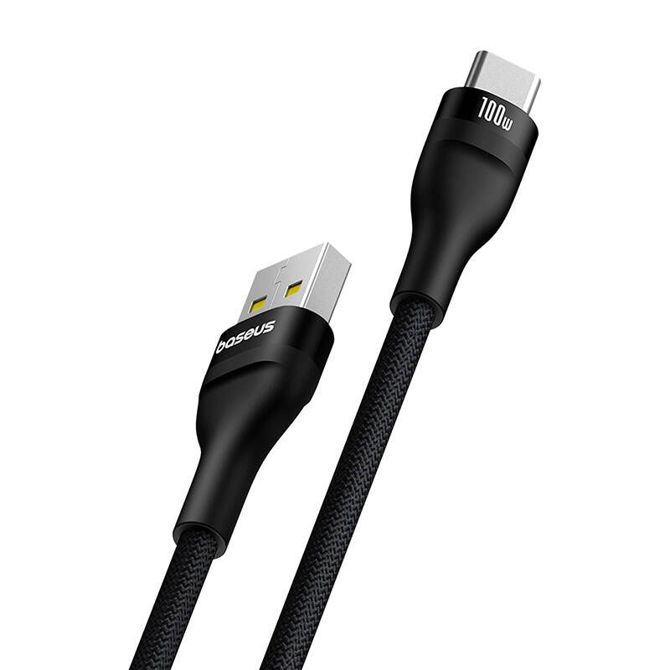 Polnilni kabel Baseus Flash 2 USB na USB-C 100W, 2m (črn) 2