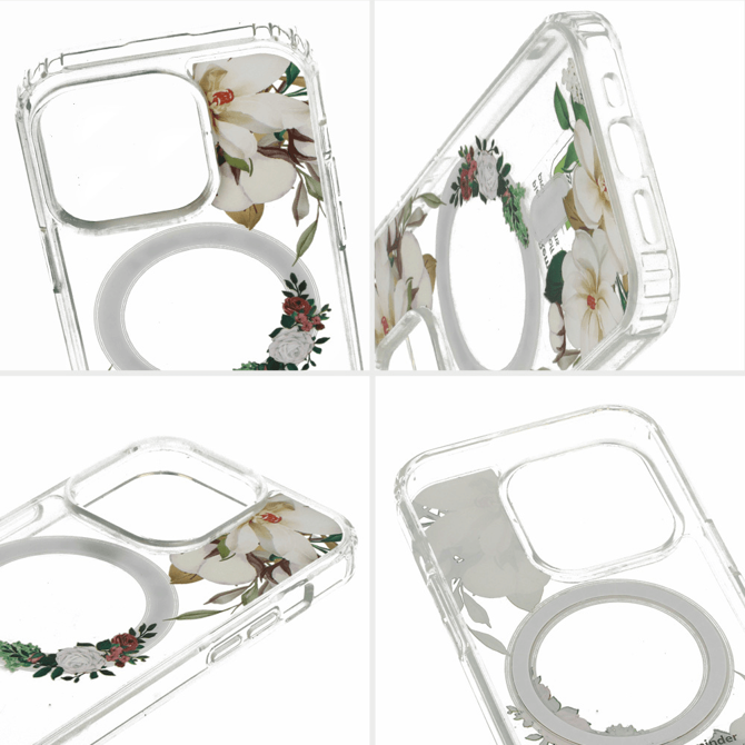 Clear Case Elite z MagSafe za iPhone 15 - bel 5