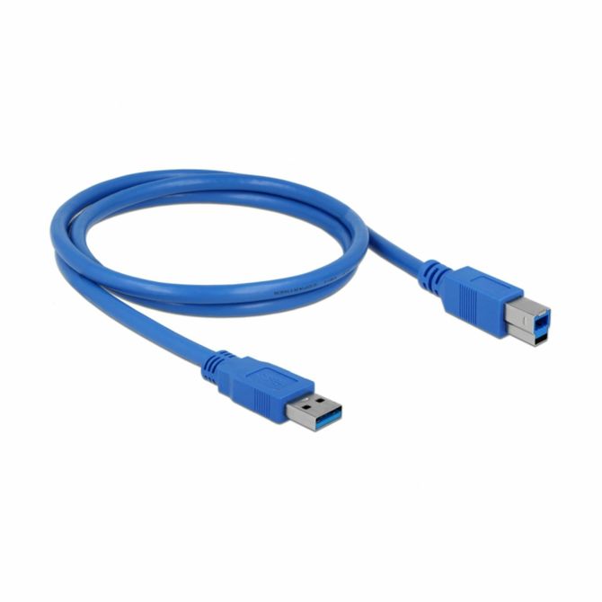 Delock kabel USB 3.0 A-B 1m moder 82580 2