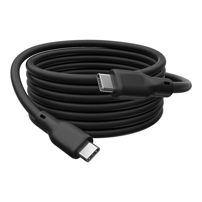 Digitus USB-C 3.2 (ST-ST) 1m priključni kabel silikon 4K 100W črn 5
