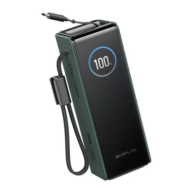 Power bank Ecoflow Rapid 25K 25000 mAh, hitro polnjenje, 4 priključki, USB-C/USB-A, zelen 3