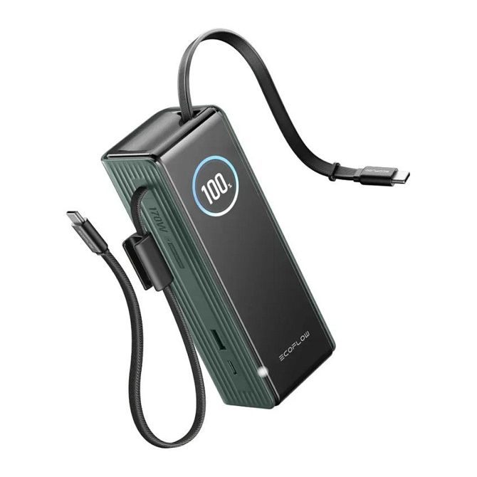 Power bank Ecoflow Rapid 25K 25000 mAh, hitro polnjenje, 4 priključki, USB-C/USB-A, zelen 4