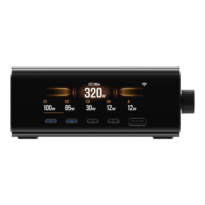 Priklopna postaja EcoFlow RAPID Pro 320W, 4xUSB-C, 1xUSB-A, GaN 4