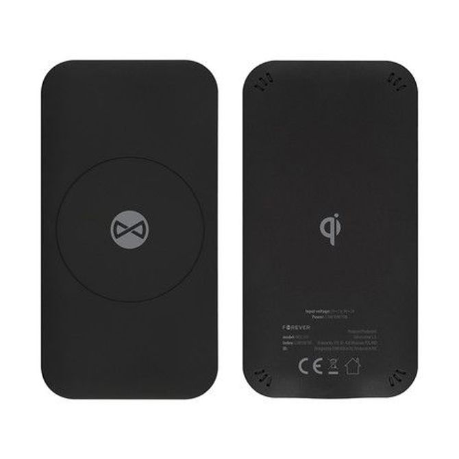 EOL - FOREVER WDC-115 brezžični polnilec, za pametne naprave / telefone, moč 15W, QI standard polnjenja, ultra tanek, črn 4