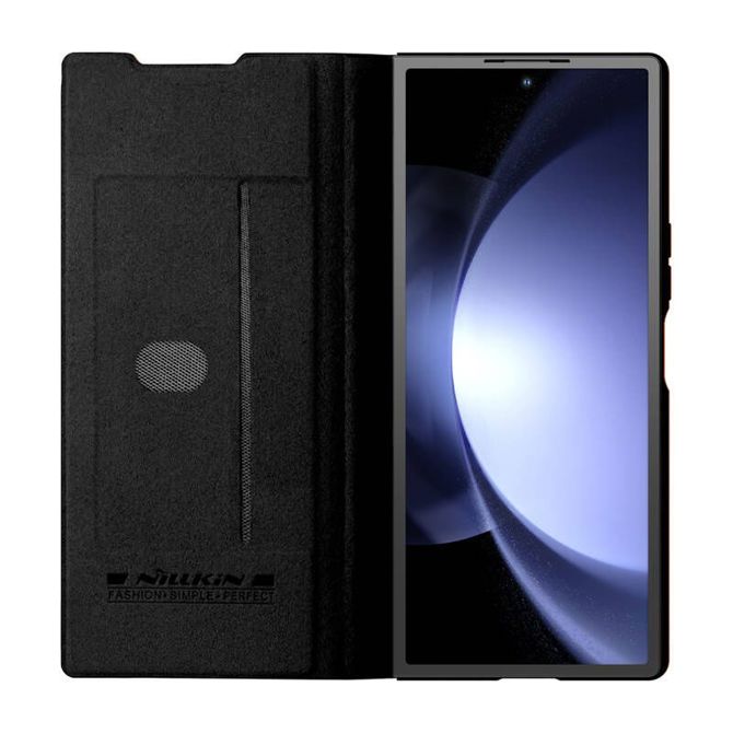 Usnjen ovitek Nillkin Qin Pro za Samsung Galaxy Z Fold 6 5G (črn) 4