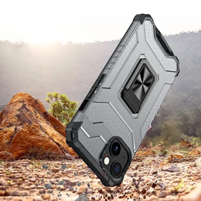 Etui ovitek Crystal Ring Armor za iPhone 12 Pro Max črn 3