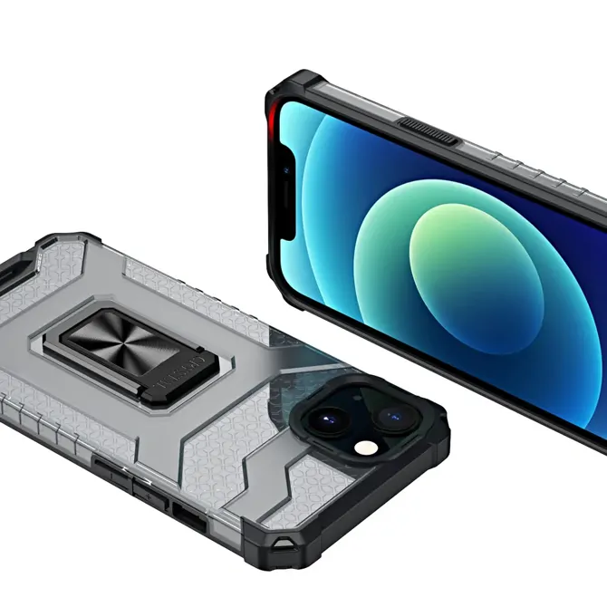 Etui ovitek Crystal Ring Armor za iPhone 13 mini črn 5