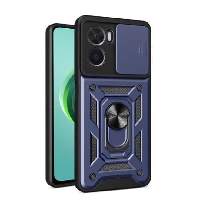 Etui ovitek Slide Ring za Xiaomi Redmi Note 10 PRO moder 4