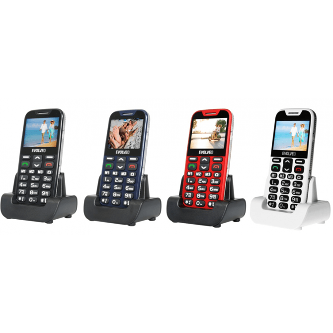 Telefon za starejše Evolveo Easyphone XD, bel 3