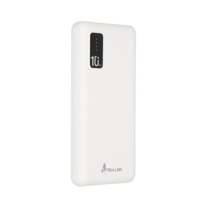 Extralink EPB-098W 10000mAh White | Powerbank | Power bank, USB-C 4