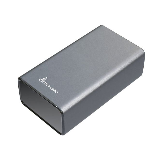Extralink EPB-127 30000mAh Silver | Powerbank | Power bank, 65W PD, USB-C 2