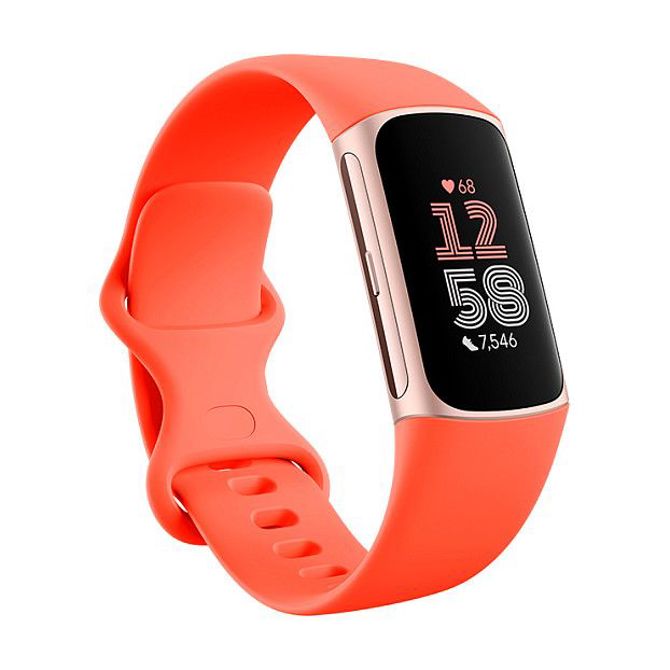 Pametna zapestnica Fitbit Charge 6 AMOLED zaslon, merilnik srčnega utripa, GPS, vodoodpornost 50 m, koralna 2