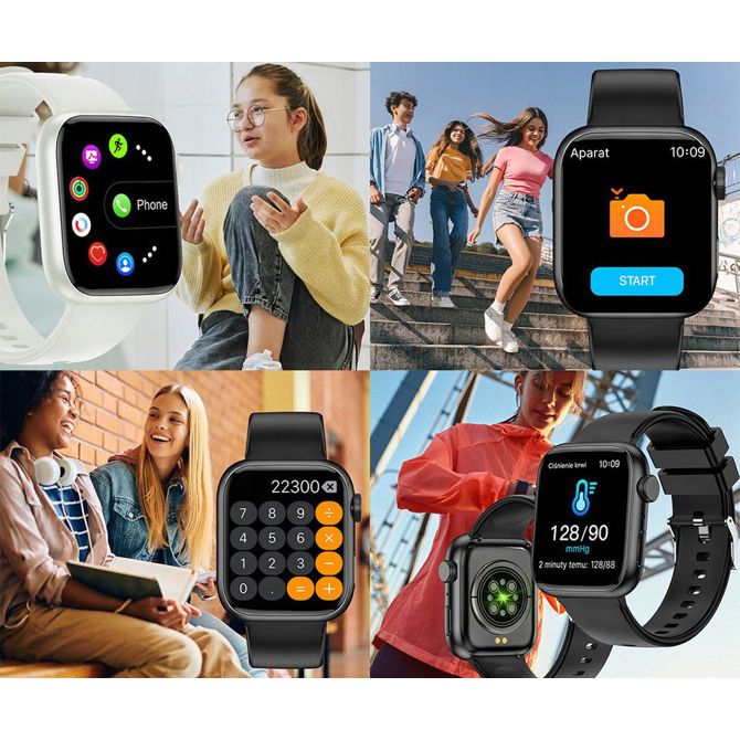 EOL - FOREVER iGO 3 JW-500 mladostniška / otroška pametna ura, 1.83 zaslon, BT, Android + iOS, baterija, aplikacija, klicanje, zdravje, analiza spanca, športni načini, IP67, rdeča (Lava Red) 3