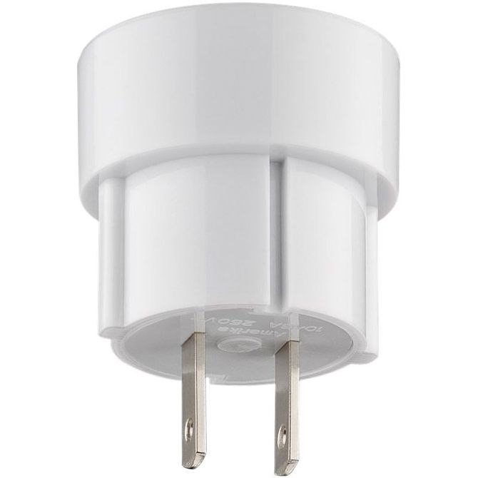 GOOBAY bel potovalni adapter 2