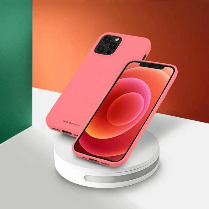 Goospery Soft Feeling silikonski ovitek za iPhone 14 Pro Max - roza 5