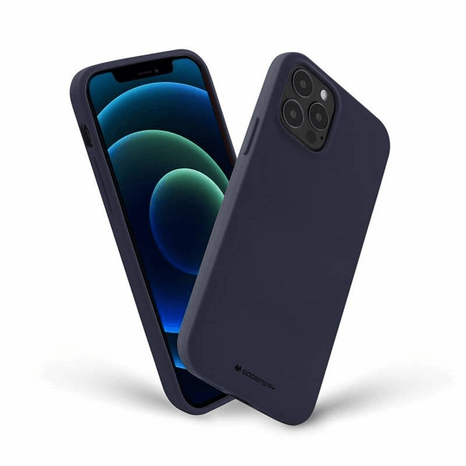 Goospery Soft Feeling silikonski ovitek za iPhone 15 Plus - moder 3