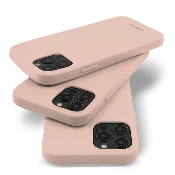 Goospery Soft Feeling silikonski ovitek za iPhone 15 Pro Max - bež 2