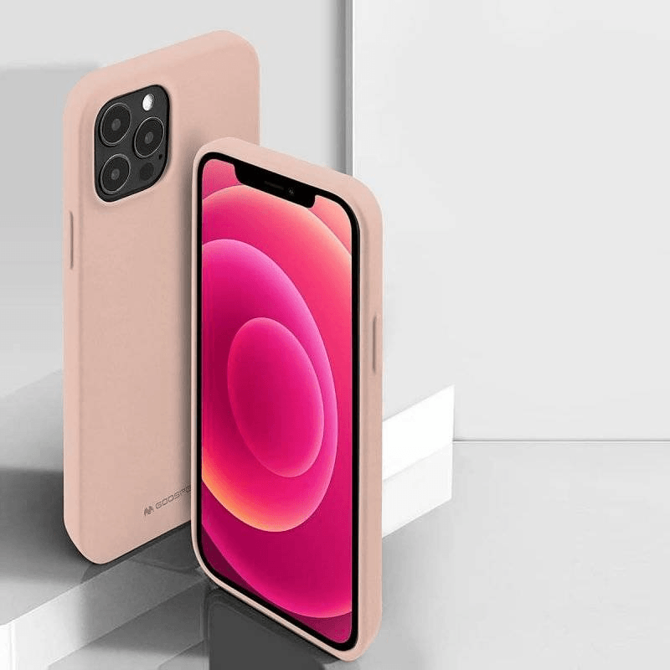 Goospery Soft Feeling silikonski ovitek za iPhone 15 Pro Max - bež 6