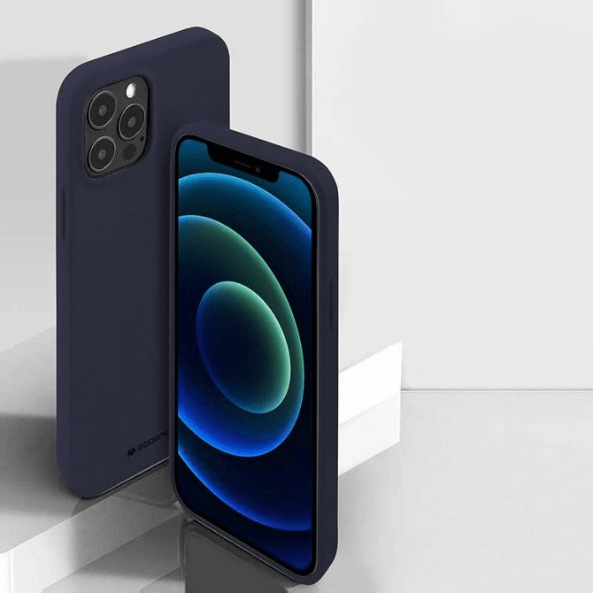 Goospery Soft Feeling silikonski ovitek za iPhone 15 Pro Max - moder 5