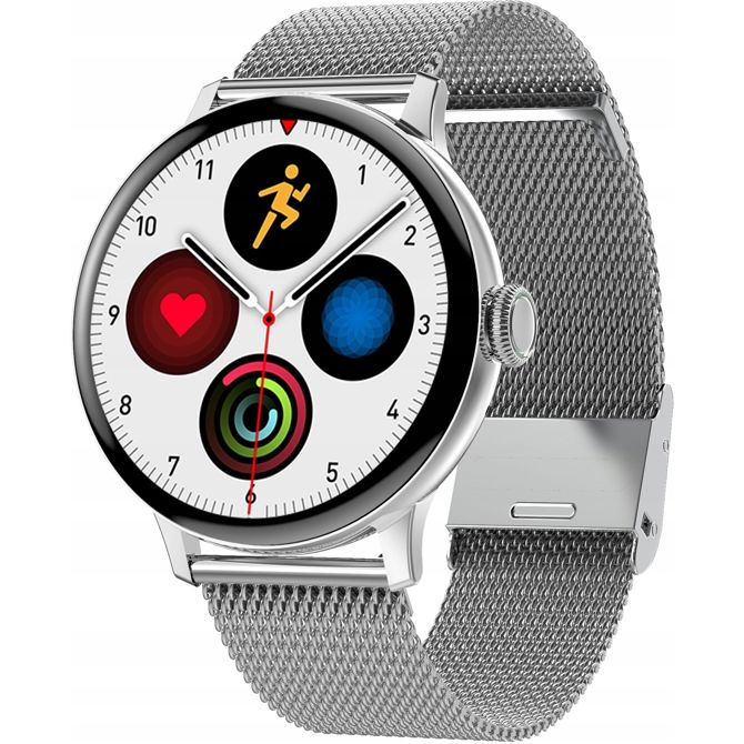 Pametna ura Dexxer Inox LCD, BT 5.0, Android in iOS, srebrna 6