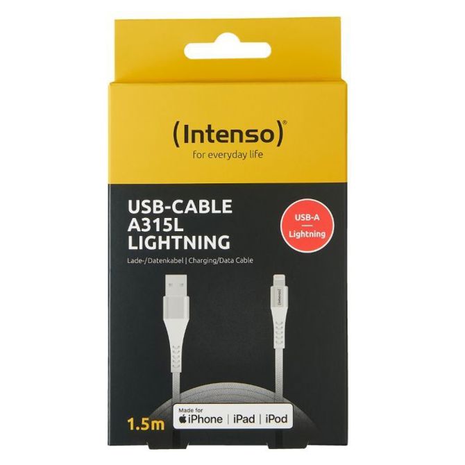 Intenso USB-A na Lightning kabel A315L, 1.5M 3