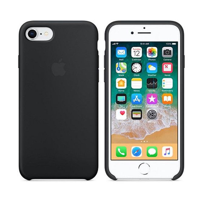 Silikonski ovitek za iPhone 8/7, črn 2