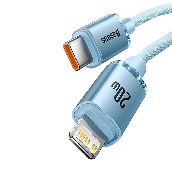Baseus Crystal Shine USB-C v IP kabel, 20 W, 1,2 m (moder) 2