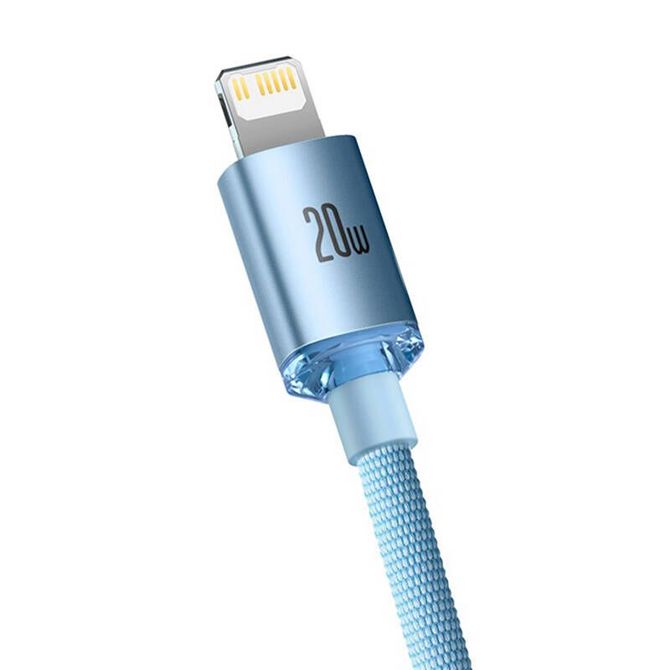 Baseus Crystal Shine USB-C v IP kabel, 20 W, 1,2 m (moder) 3