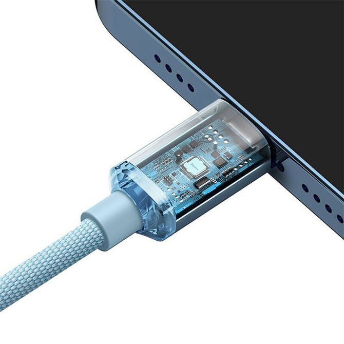 Baseus Crystal Shine USB-C v IP kabel, 20 W, 1,2 m (moder) 4