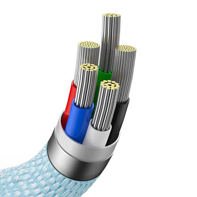 Baseus Crystal Shine USB-C v IP kabel, 20 W, 1,2 m (moder) 6