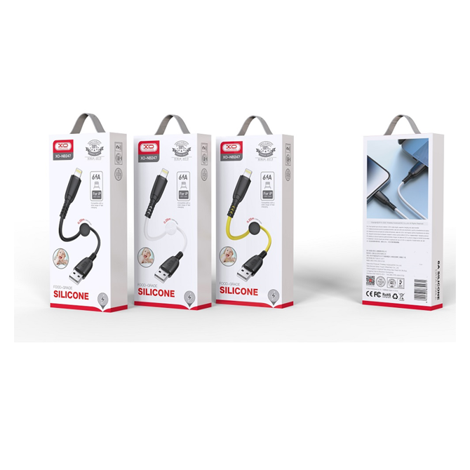 Kabel XO NB247 USB - Lightning 0,25m 6A bel 2