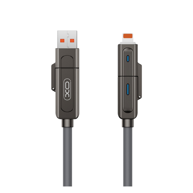 Kabel XO NB275 4v1 USB + USB-C na Lightning + USB-C 60W 1m 3