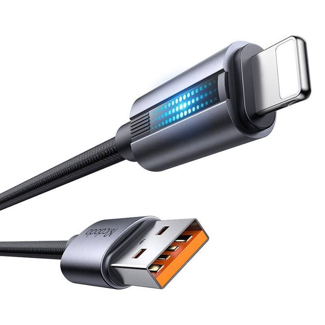 Mcdodo CA-5660 USB-A v Lightning kabel z utripajočo lučjo 1,2 m (črn) 3