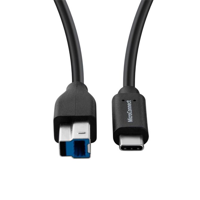 Kabel MicroConnect USB-C – USB 3.2 Gen 1 Type-B 3 m, 5 Gbps 2