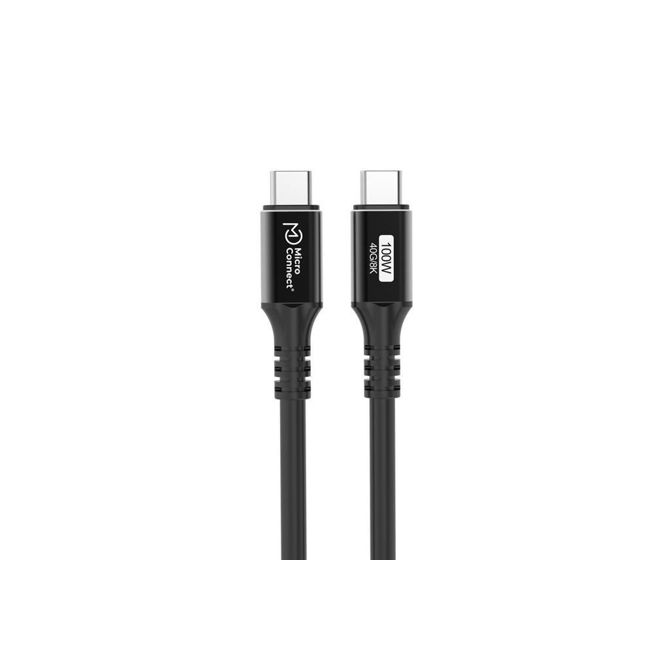 MicroConnect Premium kabel USB C-C USB4 Gen3x2 1,2m 100W, 40Gbps, 5K60Hz 3