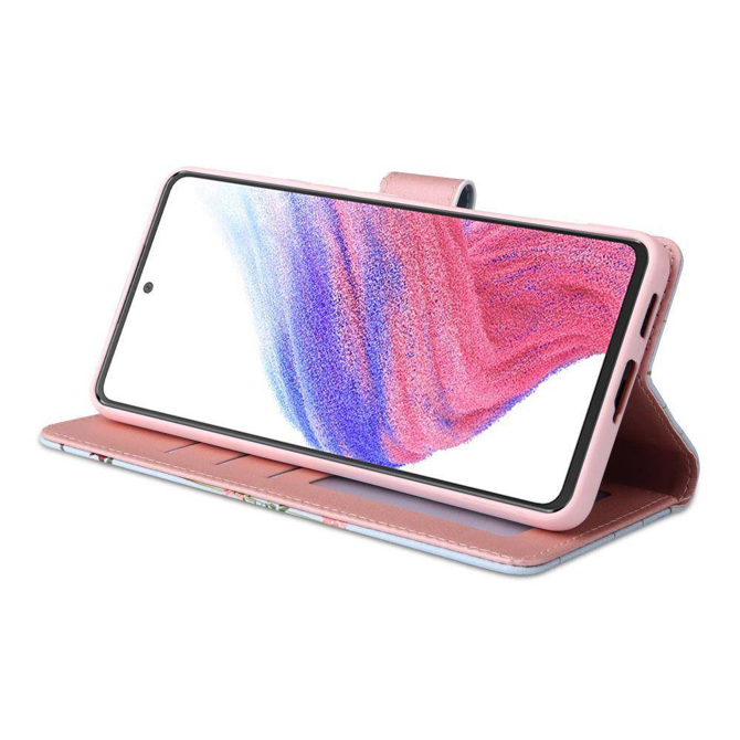 Onasi preklopna torbica Wallet denarnica Fancy Diary Samsung Galaxy A14 - Pomlad roza 2
