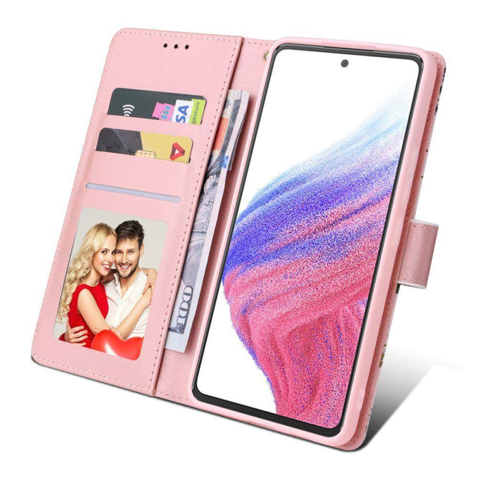 Onasi preklopna torbica Wallet denarnica Fancy Diary Samsung Galaxy A14 - Pomlad roza 3