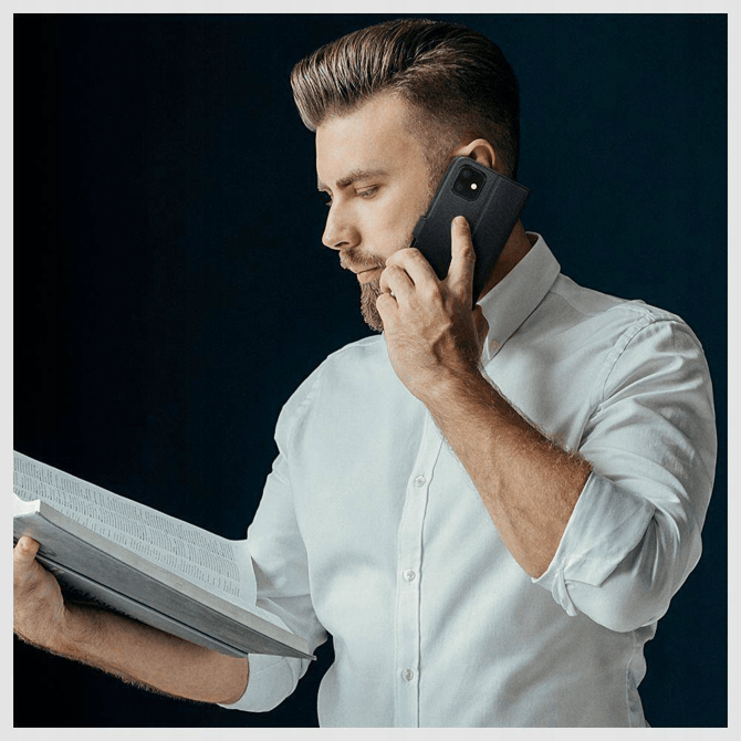 Onasi Wallet denarnica usnjena preklopna torbica Samsung Galaxy A34 - rjava 5