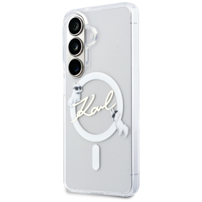 Originalen KARL LAGERFELD MagSafe ovitek Samsung Galaxy S26 5G - Choupette - prozoren - KLHMS26S5HKSCAH 2