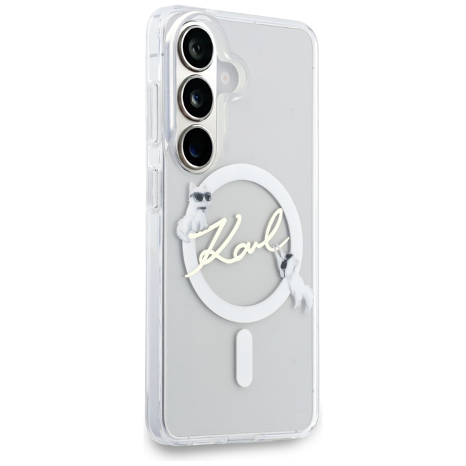 Originalen KARL LAGERFELD MagSafe ovitek Samsung Galaxy S26 5G - Choupette - prozoren - KLHMS26S5HKSCAH 4