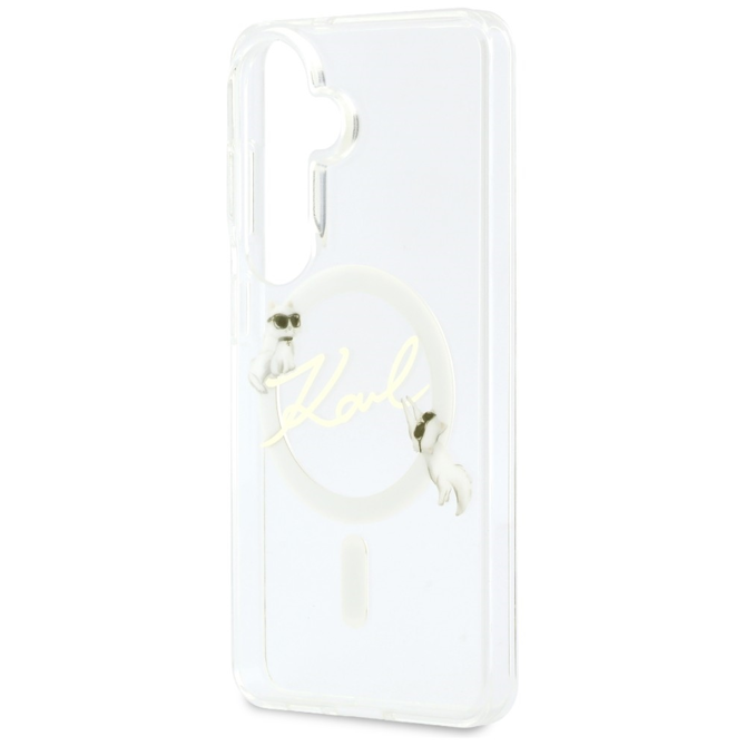 Originalen KARL LAGERFELD MagSafe ovitek Samsung Galaxy S26 5G - Choupette - prozoren - KLHMS26S5HKSCAH 6
