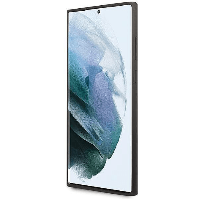 Originalen KARL LAGERFELD ovitek Samsung Galaxy S24 Ultra 5G - IML NFT Choupette Body - črn silikonska zaščita - KLHCS24LSNCHBCK 5