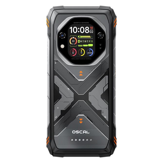 Pametni robustni telefon OSCAL TANK 1  16GB + 512GB, oranžen 6